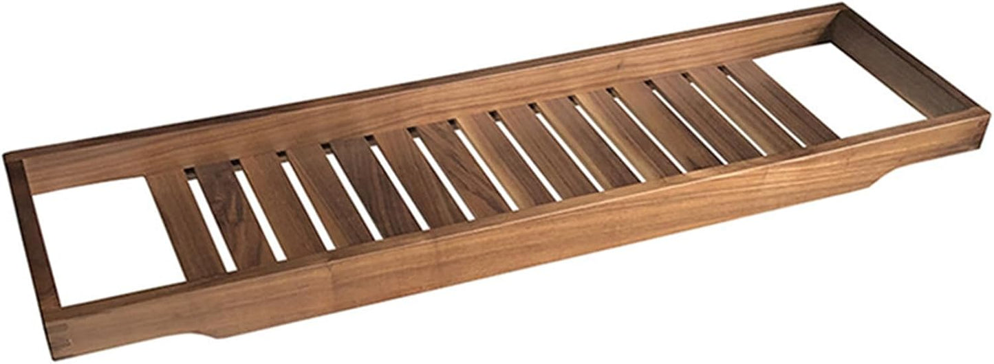 Wood Bathtub Tray Caddy - Large Slatted Bath Board, Versatile Spa Shelf, Ideal for Relaxation, Great Gift for Women
