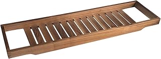 Wood Bathtub Tray Caddy - Large Slatted Bath Board, Versatile Spa Shelf, Ideal for Relaxation, Great Gift for Women