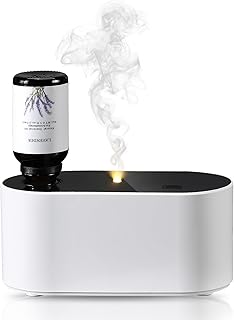 Lecdura Waterless Diffuser for Essential Oil, Battery Operated Scent Air Aromatherapy Diffuser, Mini Aroma Diffusers with 3 Intermittent Mist Modes, Cycle Start for 400-700 sq.ft Home Office Bedroom.