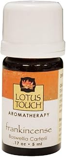 Frankincense Essential Oil by Lotus Touch, 5 ml Bottle - 100% Pure Therapeutic Grade Single-Note Essential Oil for Aromatherapy - Balancing, Warming, Deeply Relaxing & Rejuvenating - Tested for Purity