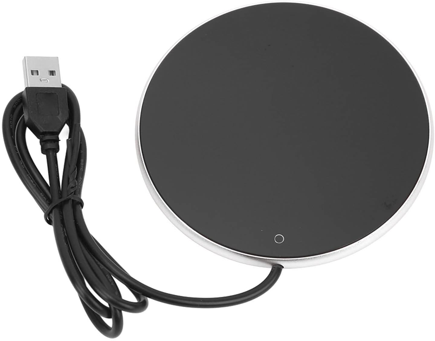 USB Candle Warmer Plate Auto Shut Off Small Portable 5V 2A Coffee Mug Warmer for Home Office Silver