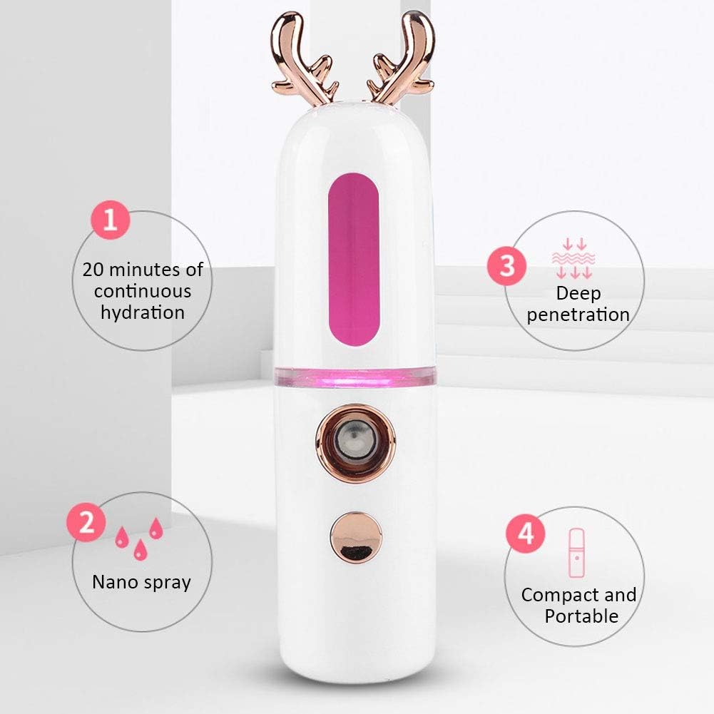 Amber Lash Nano Mist Lash Sprayer for Eyelash Extension, Digital Facial Steamer 30ml Volume