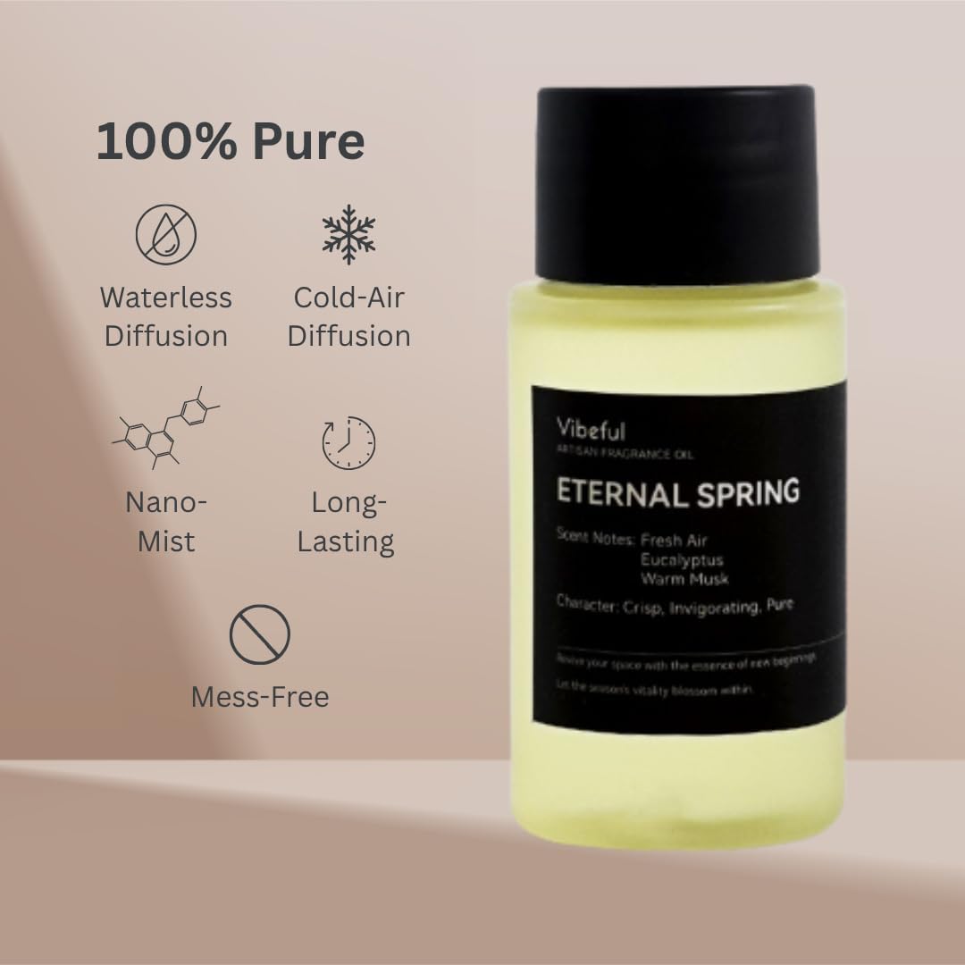 Eternal Spring Artisan Fragrance Oil for Waterless Diffusers – Crisp Fresh Air, Eucalyptus & Musk Scent, Concentrated Aroma Blend, [1 Fl Oz]