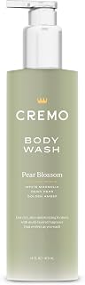 Cremo Pear Blossom Skin Moisturizing Body Wash for Women, Notes of Delicate Petals of Pear Blossoms, 16 Fl Oz