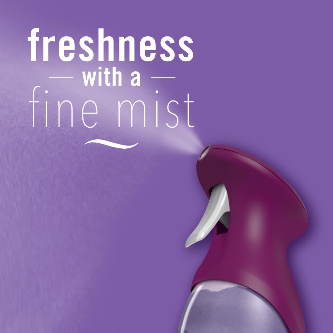 Febreze Air Mist Air Freshener Spray, Odor-Fighting Room Spray, Air Fresheners for Home and Bathroom and Kitchen, Aerosol Can, Mountain Scent, Purple, 8.8oz (Pack of 3)