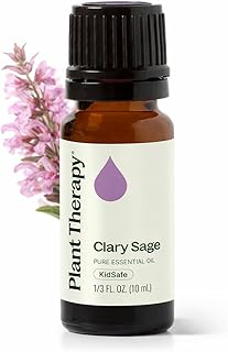 Plant Therapy Clary Sage Essential Oil 100% Pure, Undiluted, Natural Aromatherapy, Therapeutic Grade 10 mL (1/3 oz)