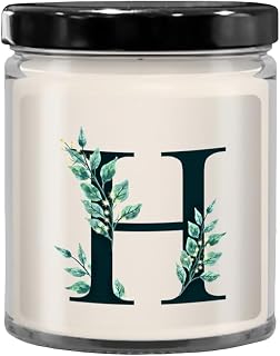 Monogram Letter H Candle Initial Letter H Candle Men, Birthday Wedding farewell Gift Initial H Gifting Ideas