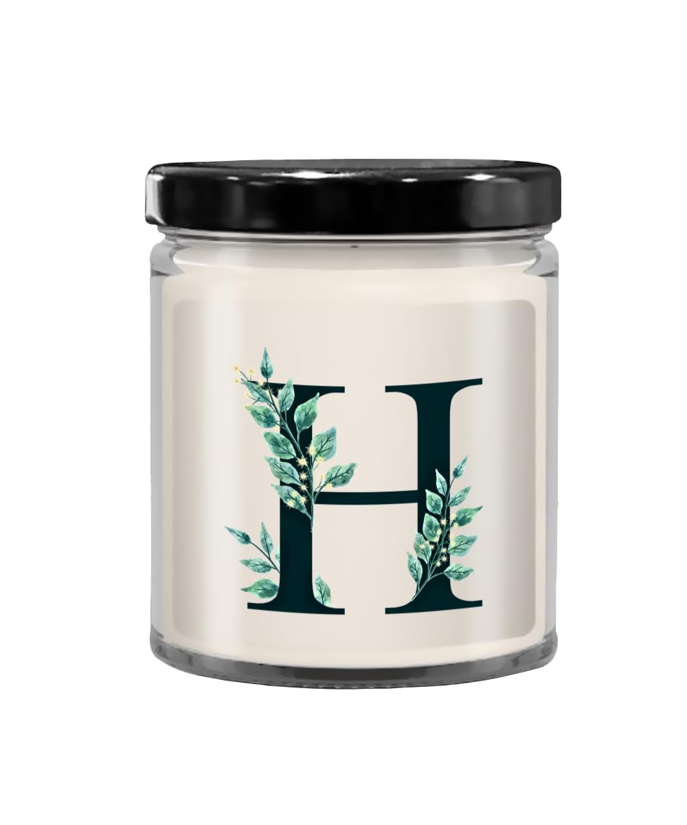Monogram Letter H Candle Initial Letter H Candle Men