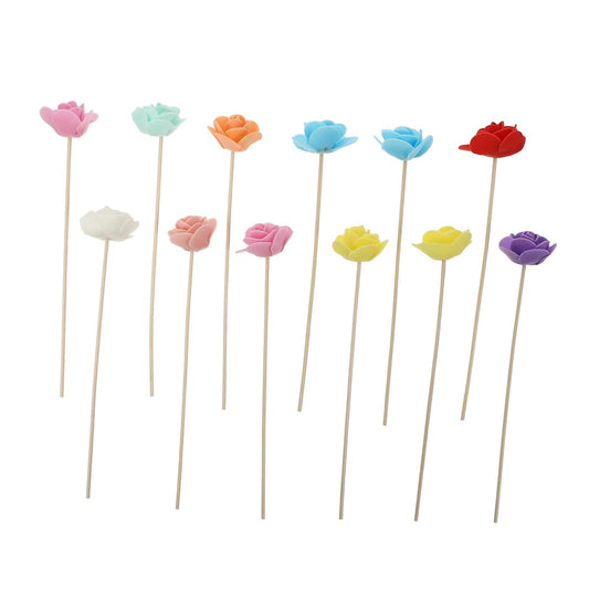 3pcs Rattan Diffuser Sticks Colorful Refill Rods for Home Decor and Fragrance Decorative Accessories for Relaxation and