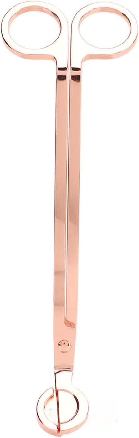 3pcs Candle Wick Trimmer Set Wick Trimmer Candle Snuffer Wick Dipper Stainless Steel Candle Accessory Set Rose Gold
