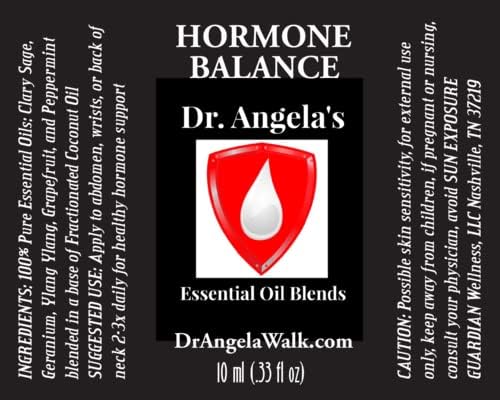 Dr. A's Hormone Balance Essential Oil Blend | 100% Therapeutic Grade | Hot Flashes, Night Sweats, Menopause Relief Roll-On Bottle 10 ml (.33 fl oz)