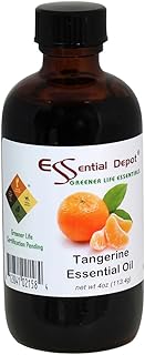Essential Depot Tangerine Essential Oil - GC/MS Tested - Supplied in 4 oz. Amber Glass Bottle with Black Phenolic Cone Lined and Safety Sealed Cap