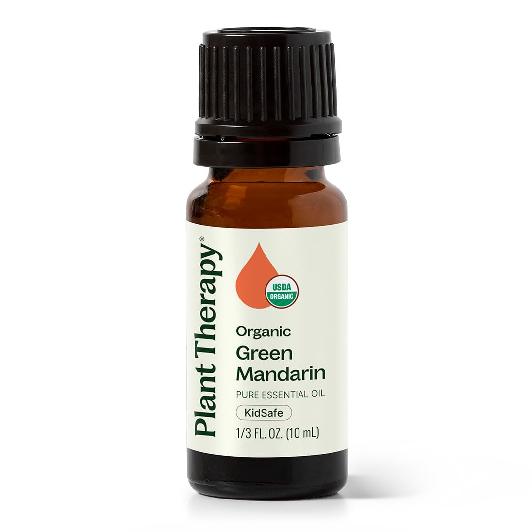 Plant Therapy Organic Green Mandarin Essential Oil 10 mL (1/3 oz) 100% Pure