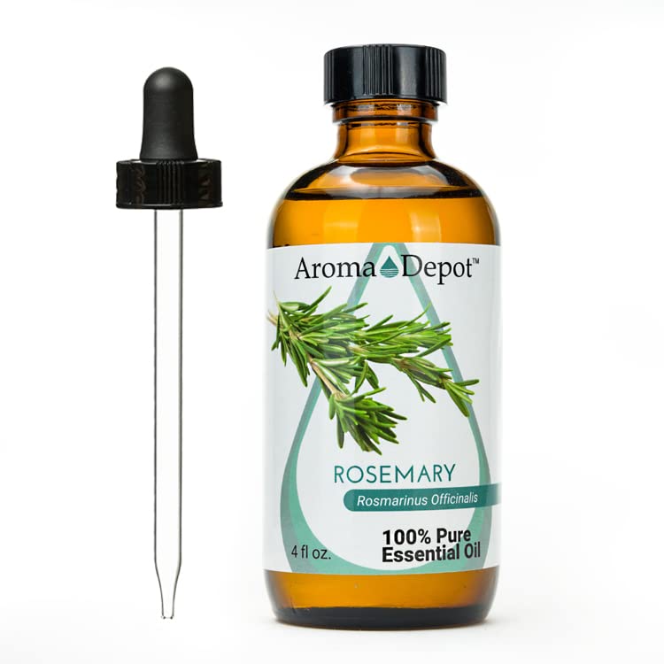 4 fl oz. Rosemary Essential Oil with Dropper 100% Pure Natural