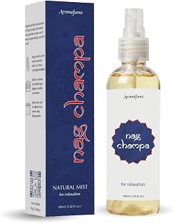 Nag Champa Natural Mist Spray by Aromafume | 100 ml / 3.3oz | Made with Sandalwood, Jasmine, Ylang Ylang & Champa flower extracts | Ideal for meditation and rituals | Non-alcoholic, non-toxic & vegan