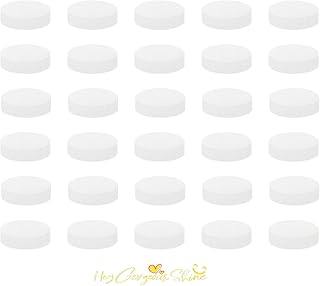30Pcs Unscented Essential Oil Perfumes Refill Pads for Car Air Freshener Clips Car Diffuser,Car Air Freshener Vent Clip Felt Pads,17mm White Refill Replacement Tablets for Custom Fragrance