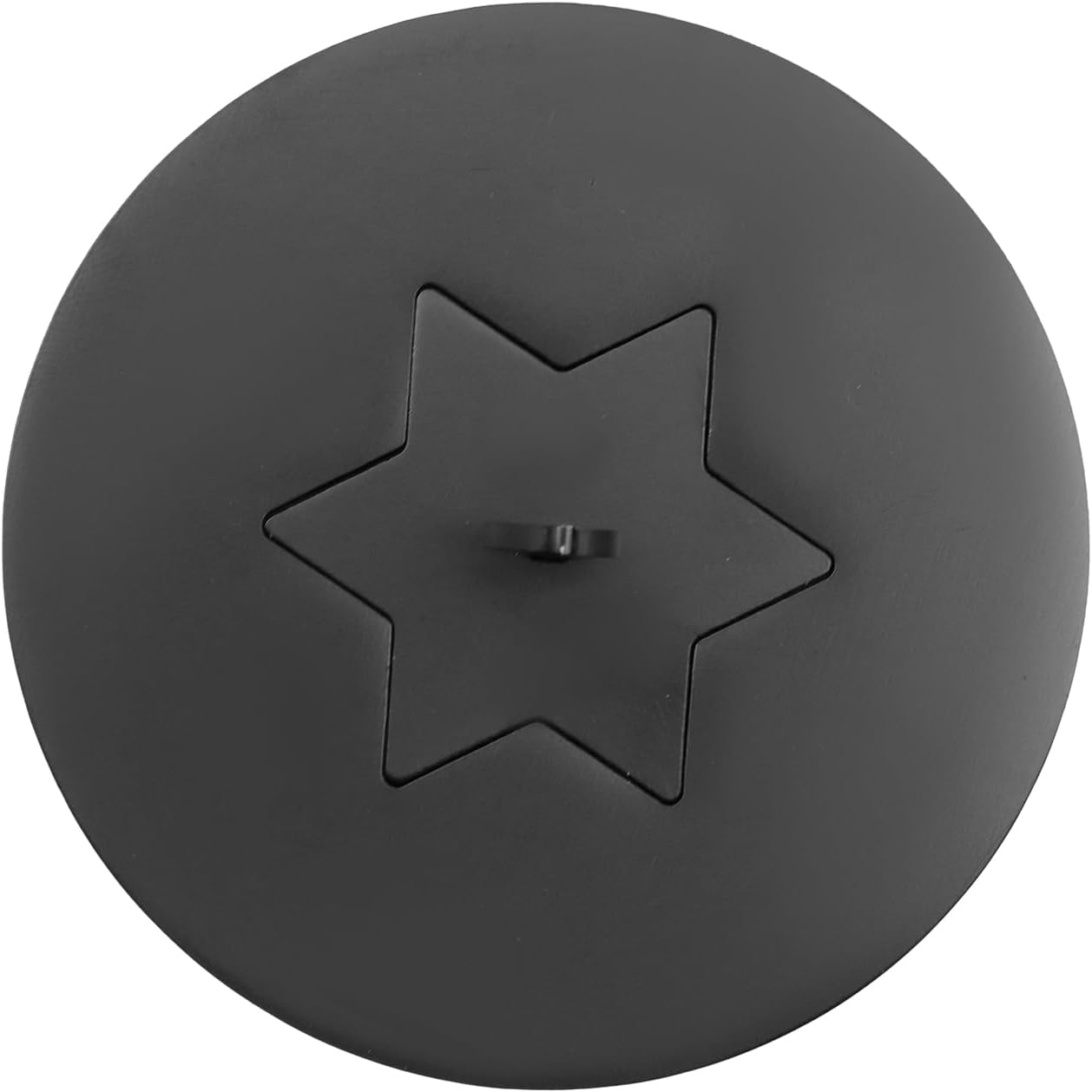 2pcs Black Candle Jar Topper Stainless Steel Star Candle Covers Prevent Touch 3.15" Round Scented Lid for Spa Meditation Yoga (Star)
