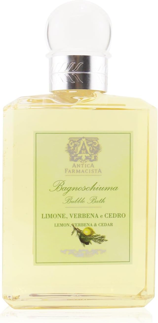 Antica Farmacista Bubble Bath - Relaxing Foam Bath with Honey, Jojoba Oil & Aloe Vera - Luxury Gift for Any Occasion - Lemon, Verbena & Cedar, 16 fl oz