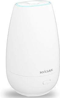 Diffuser,USB Plug-in Car Portable Aromatherapy Diffuser,Essential Oils for Diffusers with 7 Colors Lights 2 Switch Mode Waterless Auto Off for Car Home Office Room (White)