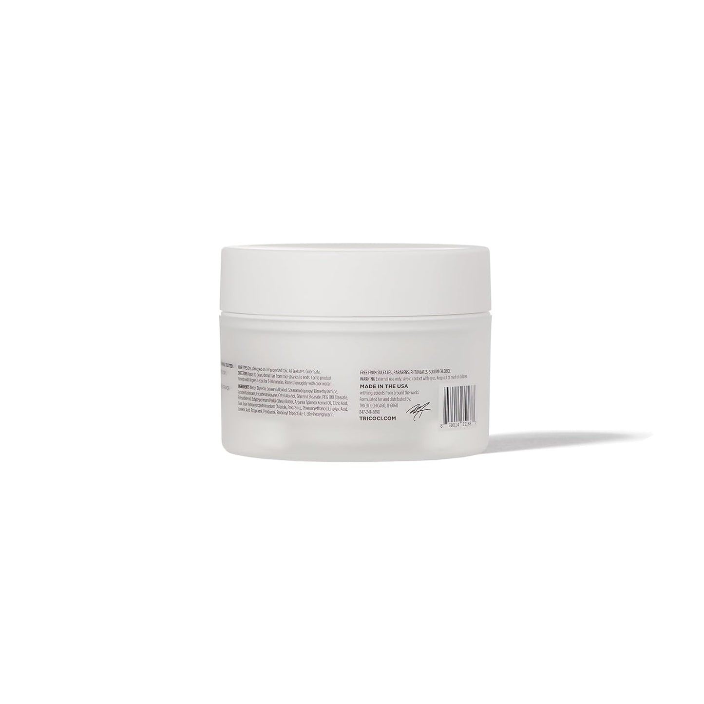 TRICOCI Reparative Treatment Mask, Biotin Peptide Shea Butter and Argan Oil Deep Conditioning Hair Mask for Damaged Hair, 6.4 oz