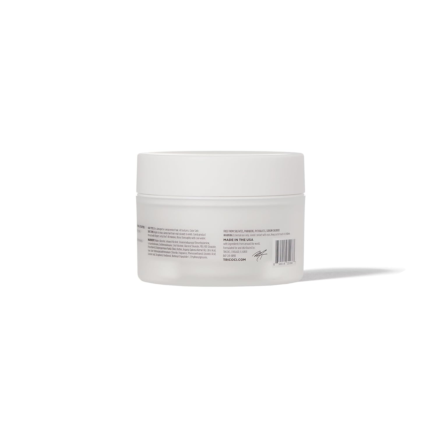 TRICOCI Reparative Treatment Mask, Biotin Peptide Shea Butter and Argan Oil Deep Conditioning Hair Mask for Damaged Hair, 6.4 oz