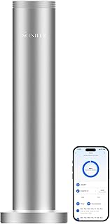Wireless Hotel Scent Diffuser-Cordless Rechargeable Diffuser for Whole House- Scent Air Machine for Home -App Bluetooth Control -Waterless Essential Oil Diffuser for Large Room, Studio Office -Silver