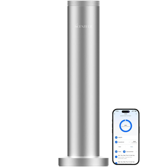 Wireless Hotel Scent Diffuser-Cordless Rechargeable Diffuser for Whole House- Scent Air Machine for Home -App Bluetooth