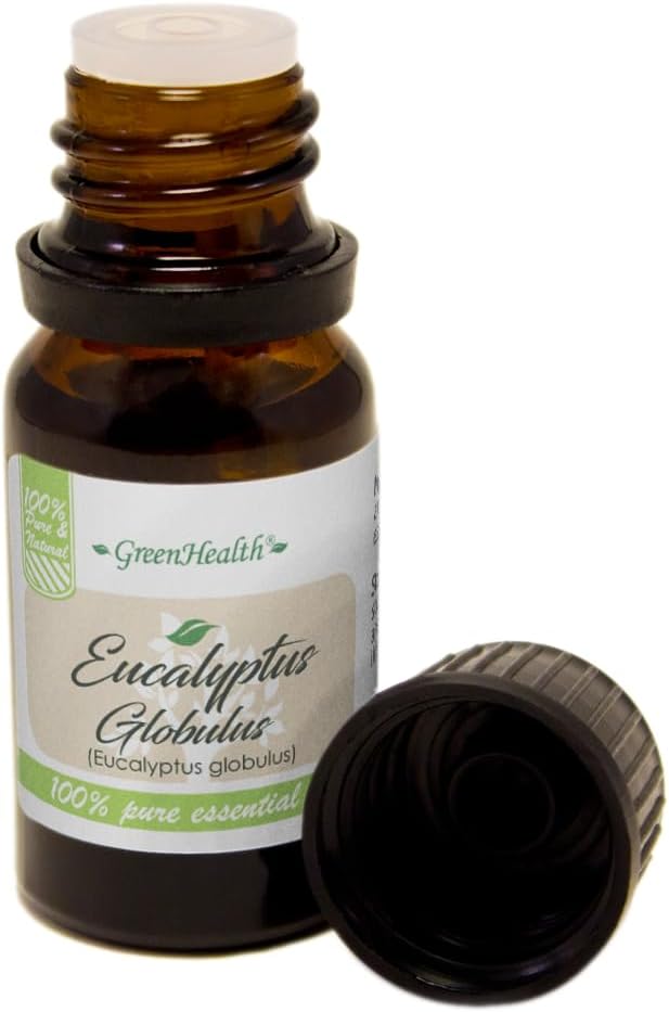 Eucalyptus – 1/3 fl oz (10 ml) Glass Bottle – 100% Pure Essential Oil – GreenHealth