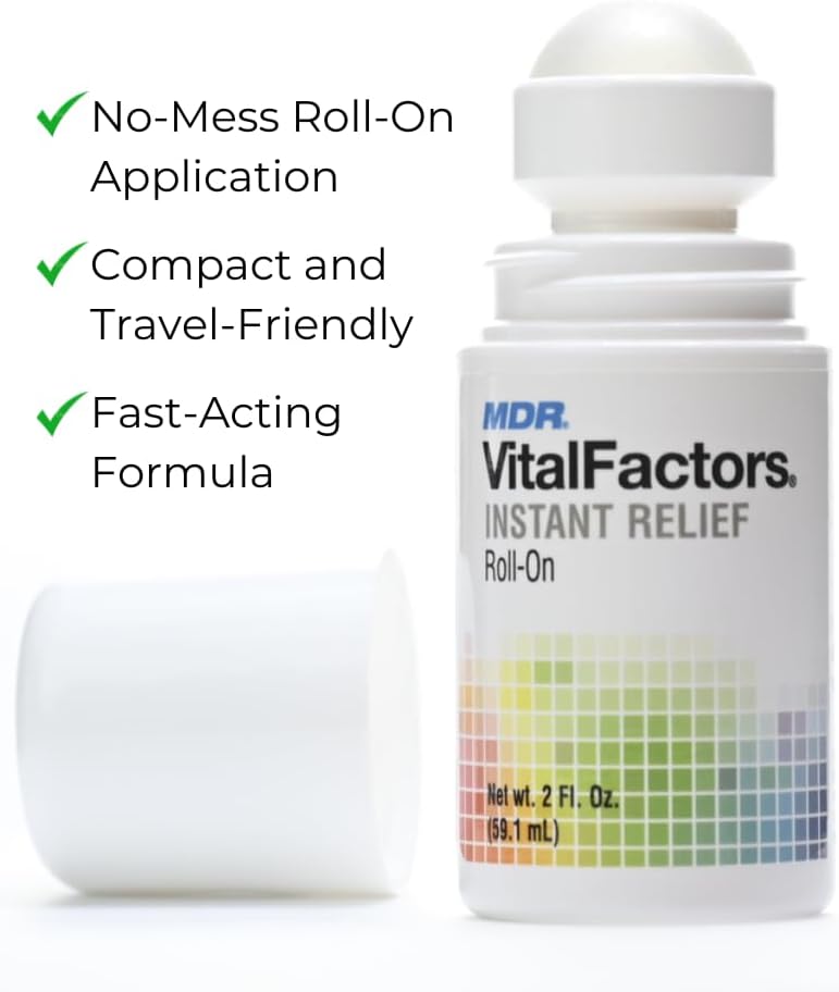 MDR Roll-On Relief – Fast-Acting Muscle & Joint Comfort with Menthol & Essential Oils – Doctor Formulated Cooling-to-Warming Formula – Made in USA – Travel Size 2 fl oz