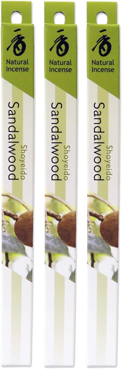 Shoyeido Sandalwood Incense, Pack of Three