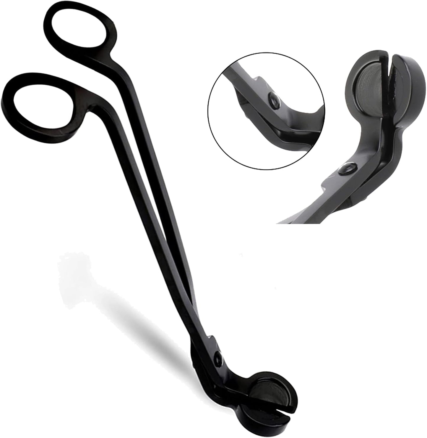4 Pack Candle Wick Trimmer, Stainless Steel Wick Clipper Cutter, Matte Black Wick Candle Scissor, Reaches Deep Into Candles to Cut Spent Wicks
