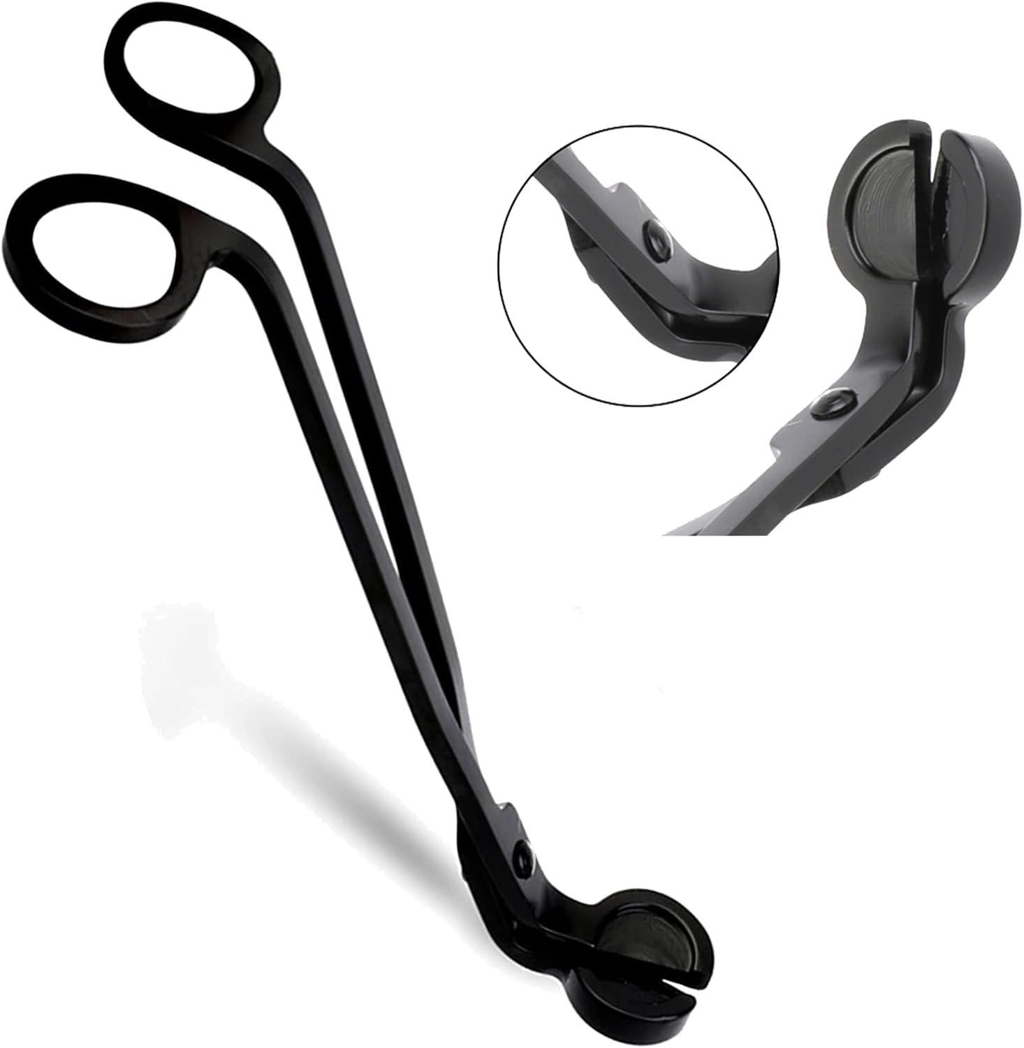 4 Pack Candle Wick Trimmer, Stainless Steel Wick Clipper Cutter, Matte Black Wick Candle Scissor, Reaches Deep Into Candles to Cut Spent Wicks