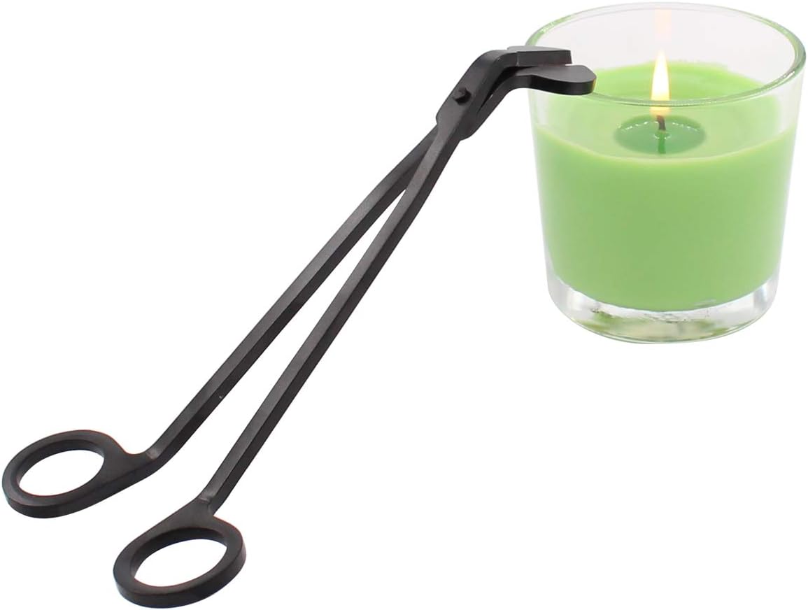 ApplianPar Candle Snuffer Wick Trimmer Cut Stainless Steel Black Clipper Scissor Candle Tool Pack of 3