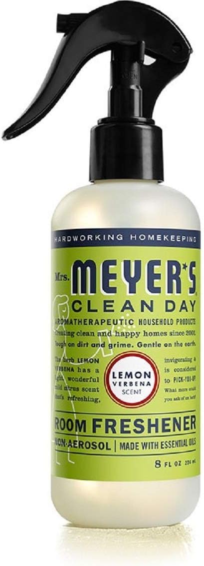 Mrs. Meyer’s Clean Day Room Freshener Spray, Lemon Verbena Scent, Instant & Refreshing Fragrance Made with Essential Oils (8 Fl Oz, Pack of 1)
