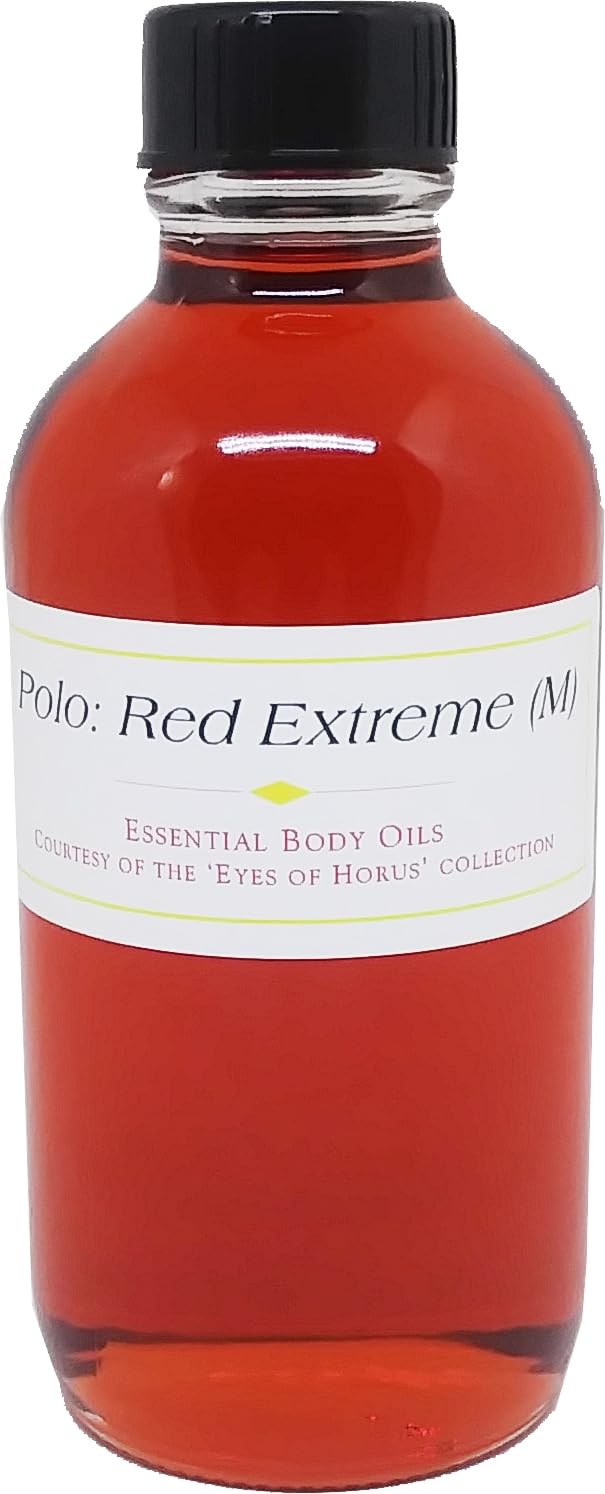 Polo: Red Extreme - Type For Men Scented Body Oil Fragrance [Regular Cap - Red - 4 oz.] - ID#31950