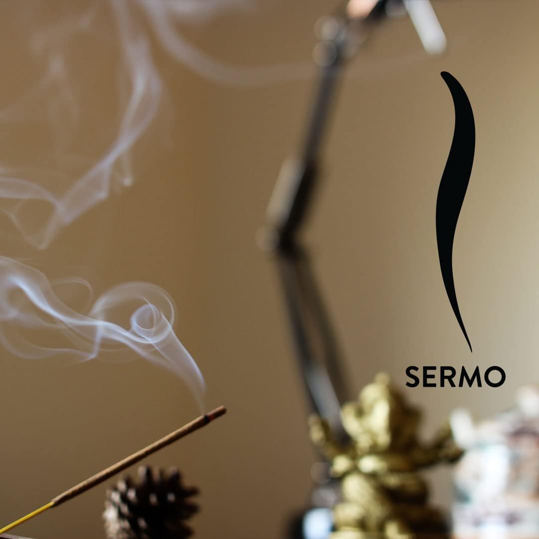 Sermo Premium 24 Incense Sticks Hand Rolled Low Smoke Perfect for Aromatherapy, Meditation, Relaxation, Positivity, Calming (Patchouli)