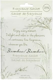 Fragrance Sachet Bamboo, 2 Pack, 30g per Pack, Long Lasting Fragrance for Drawers, Closets, Cars
