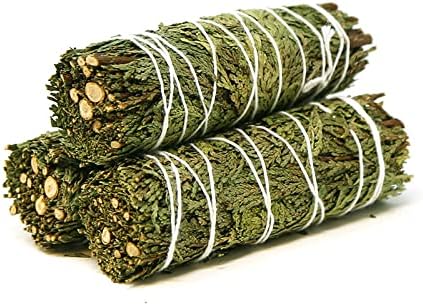 Saint Terra - Cedar Smudge Stick 4 Inches; Pack of 3