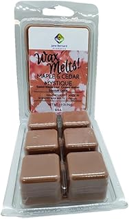 Soy Blend | Wax Melt | 2.5 Oz Net Wt | 1 Pack only with 6 Snappable Cubes in Clamshell | Maple & Cedar Mystique