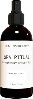 Muse Apothecary Spa Ritual Pure Eucalyptus Oil Shower Mist - Eucalyptus Spray for Shower, Spa, Bath, and Linen - Aromatherapy Eucalyptus Essential Oil Spray - 2oz