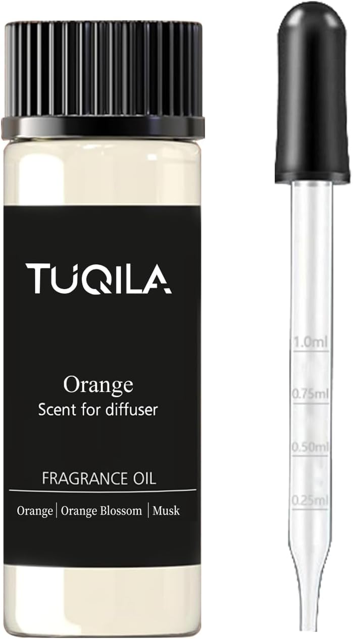 Waterless Essential Oil Orange for Diffuser 20ML Sampler Scented Oils, Aromatherapy Essential Oil Note of Citrus Uplifting Scent for Intstant Mood Boost and Clean Air
