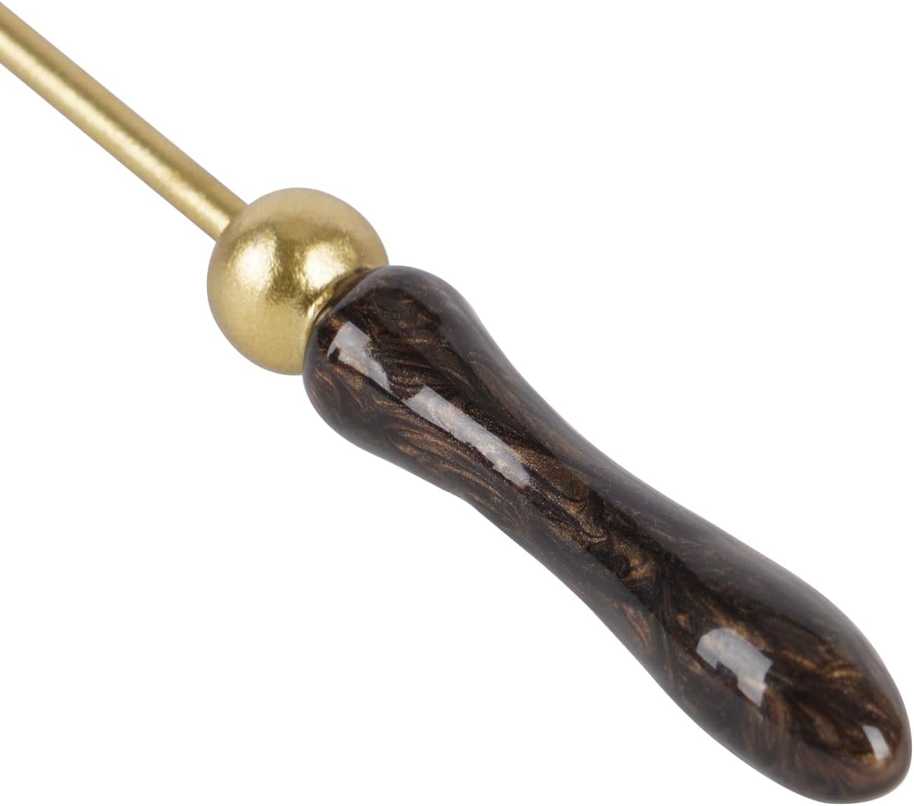 NIKKY HOME Candle Snuffer, Retro Candle Extinguisher with Long Handle Pear Wick Snuffer Candle Accessory for Candle Lovers
