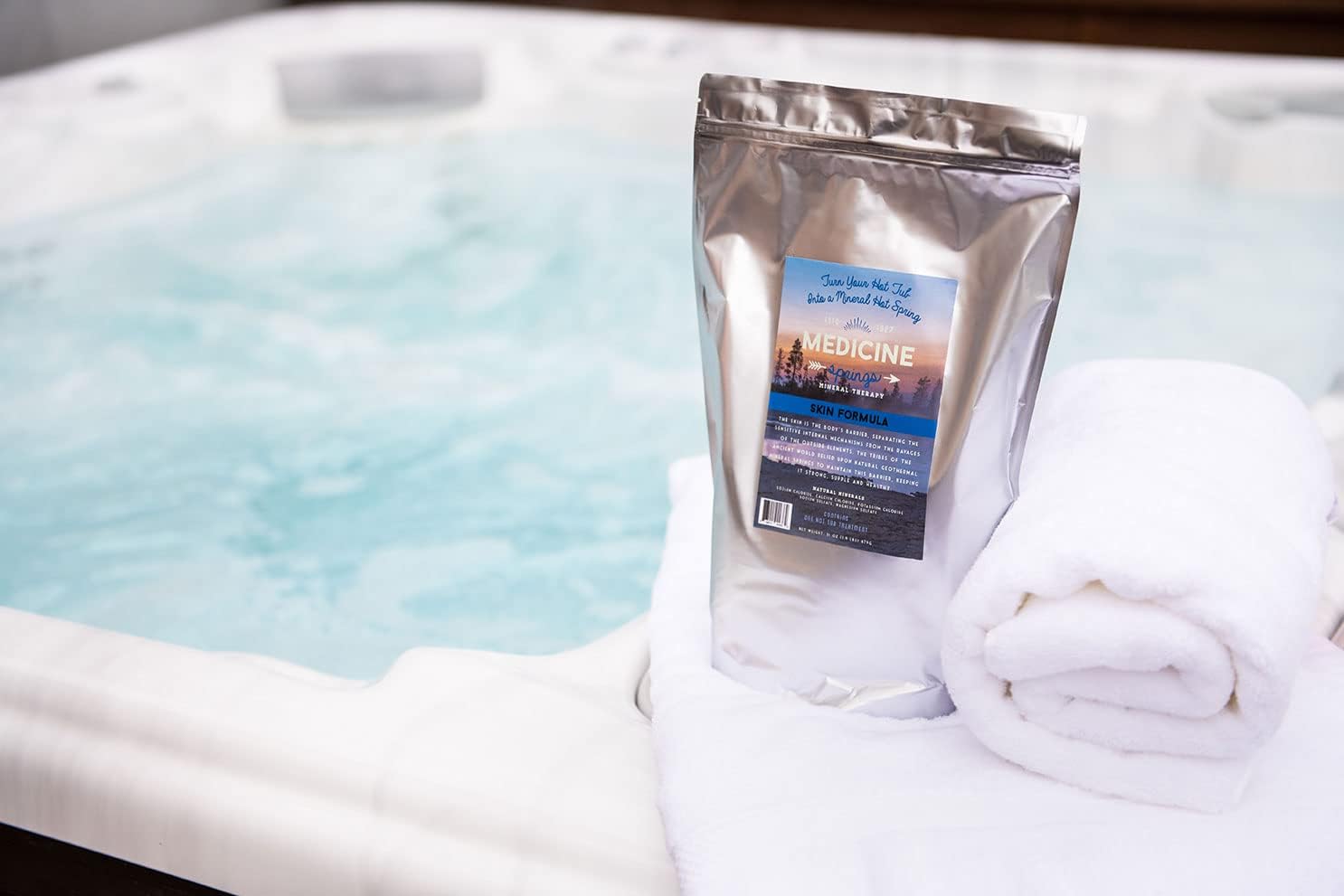 Medicine Springs Bathtub Mineral Therapy Skin (2 Soaks) Dead Sea Minerals hot Spring Soaking Collection for Healing Turn Your Bath tub into a Soaking Mineral Spring -Bathtub
