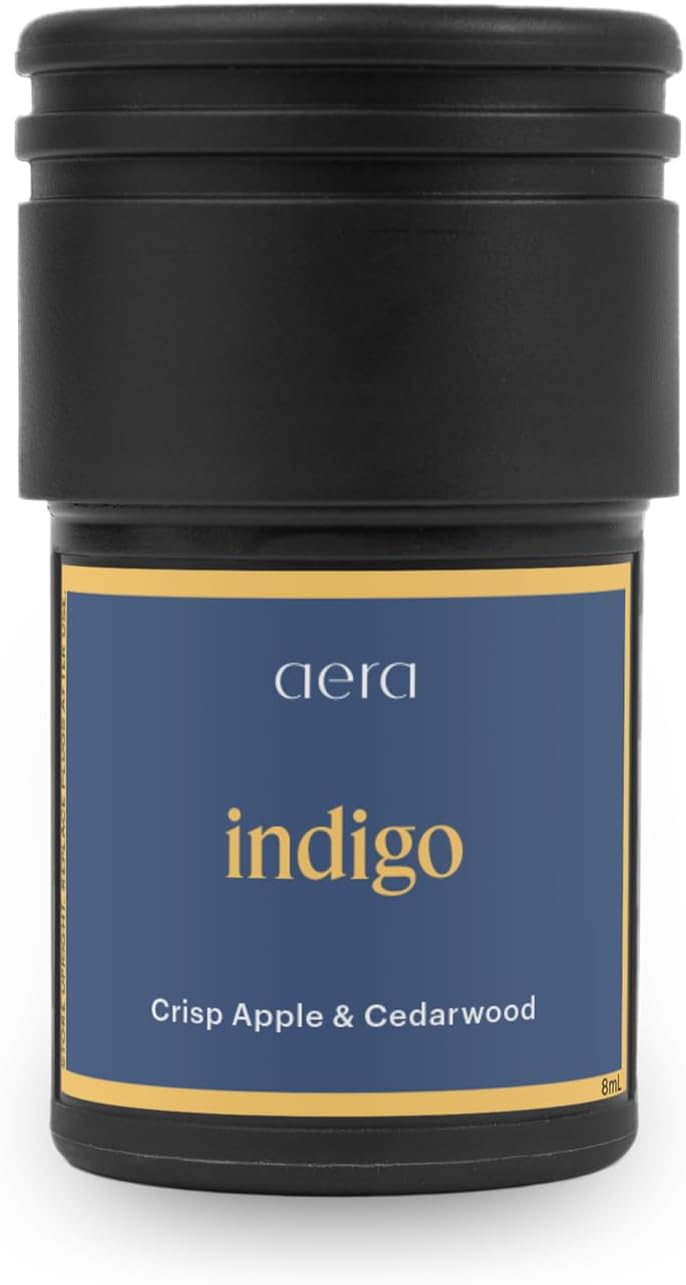 Aera Go Indigo Car Fragrance Scent Refill - Notes of Crisp Apple and Cedarwood - Works with The Aera Go Diffuser for Car