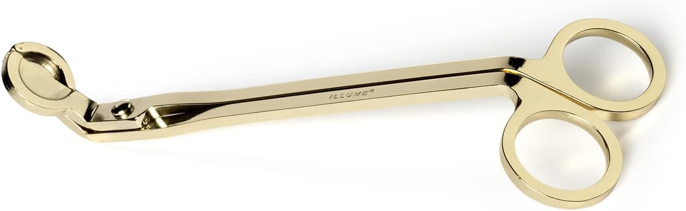 Illume Essentials Beautifully Done Wick Trimmer, Gold Candle Care