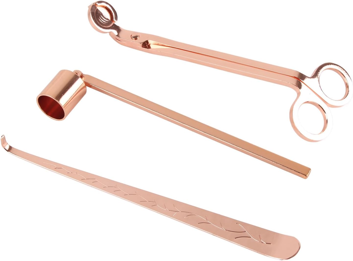 RiToEasysports Candle Accessory Set, Stainless Steel Candle Wick Trimmer, Snuffer, Dipper for Home Decor and Lovers