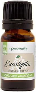 Eucalyptus – 1/3 fl oz (10 ml) Glass Bottle – 100% Pure Essential Oil – GreenHealth
