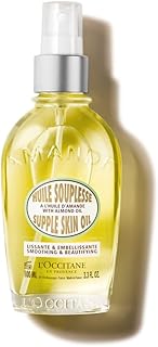 L'OCCITANE Almond Body Oil, Moisturizes, Nourishes, Hydrates, Softens Dry Skin, Absorbs Fast, Lightweight, Non-Greasy, Luxurious Post-Shower Skincare