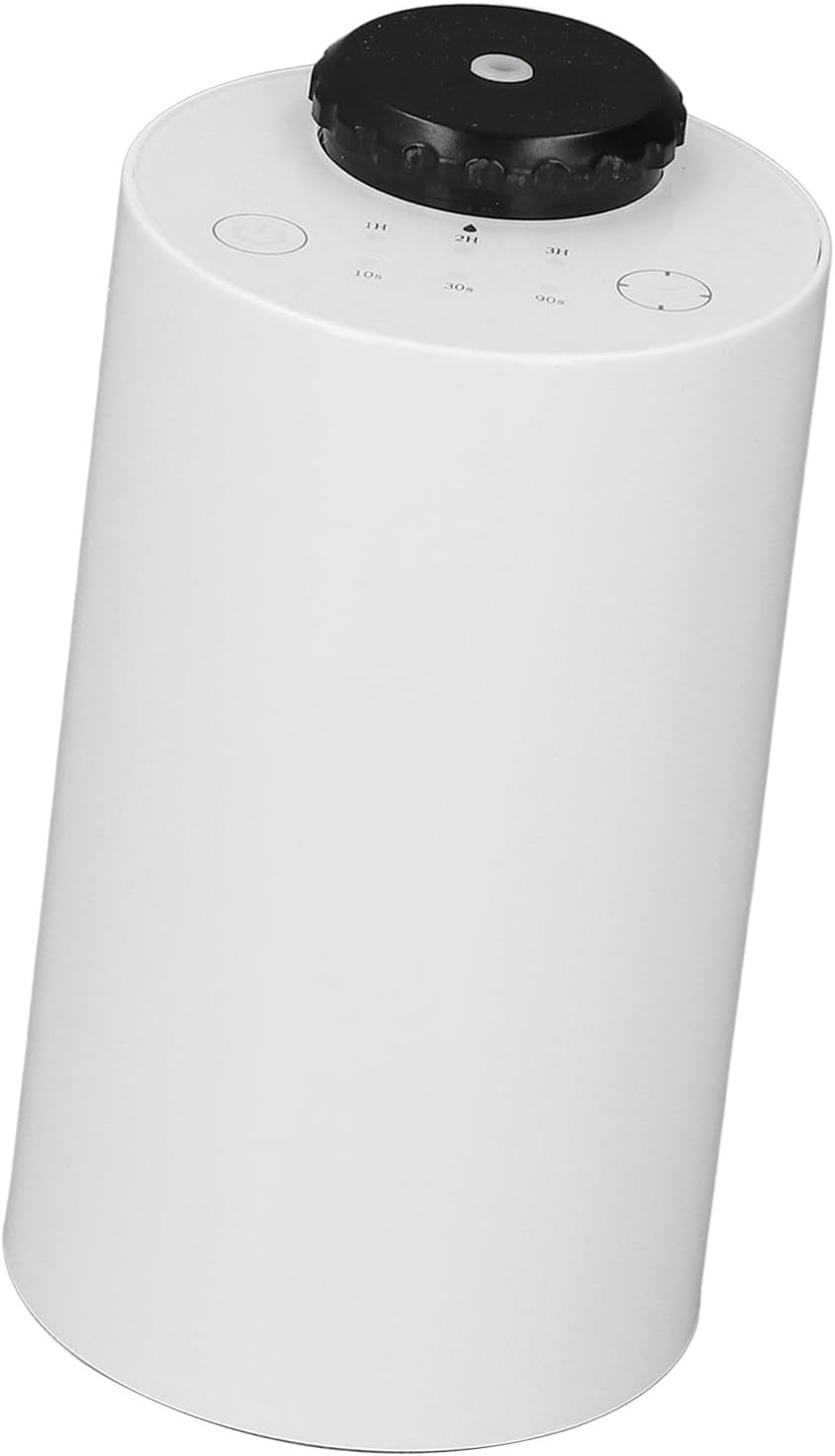 Waterless Scent Diffuser, Cold Air Scent Machine, Air Freshener with Timer, Quiet Automatic Fragrance Release, Ideal for Bedroom, Living Room & Office (White)