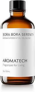 AromaTech Bora Bora Serenity Aroma Essential Oil Blend: Luxury Hotel Inspired Aromatherapy with Tropical Fruit, Frangipani & Coconut for Ultrasonic Diffusers & Nebulizers (120 mL)